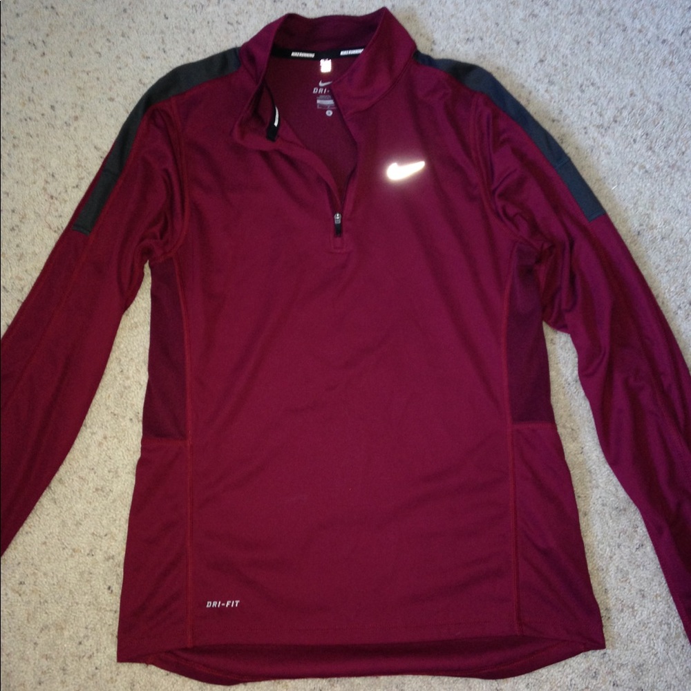 Maroon nike quarter zip